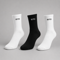 Sol 3 Pack Sock White/Black