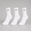 Sol 3 Pack Sock White