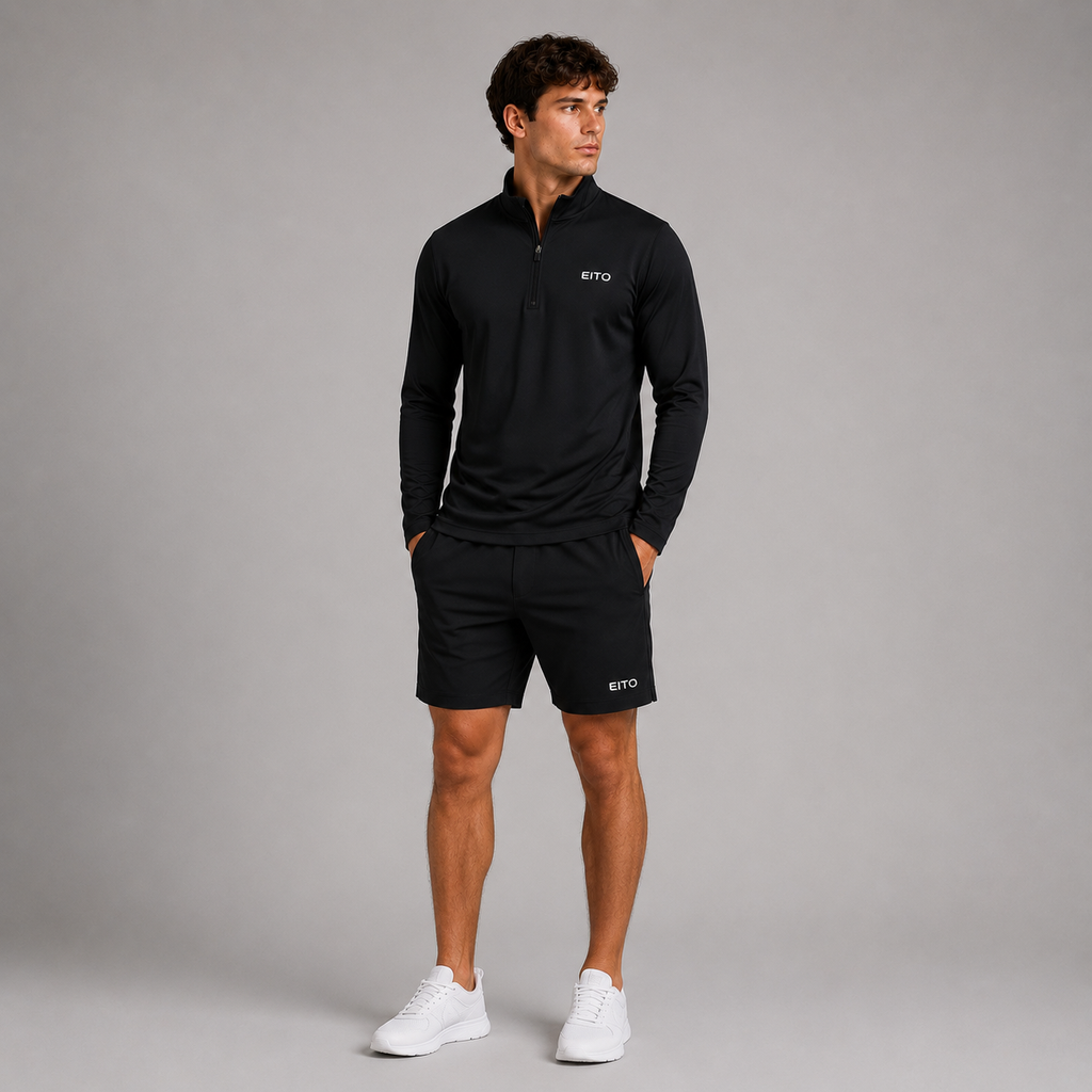 Sierra 1/4 Zip Black
