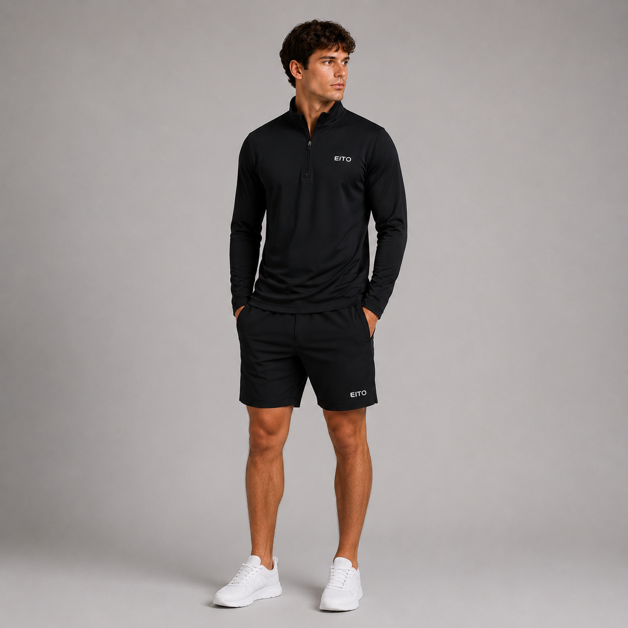 Sierra 1/4 Zip Black