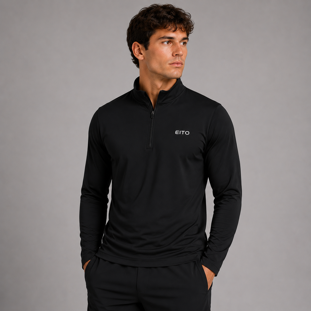 Sierra 1/4 Zip Black